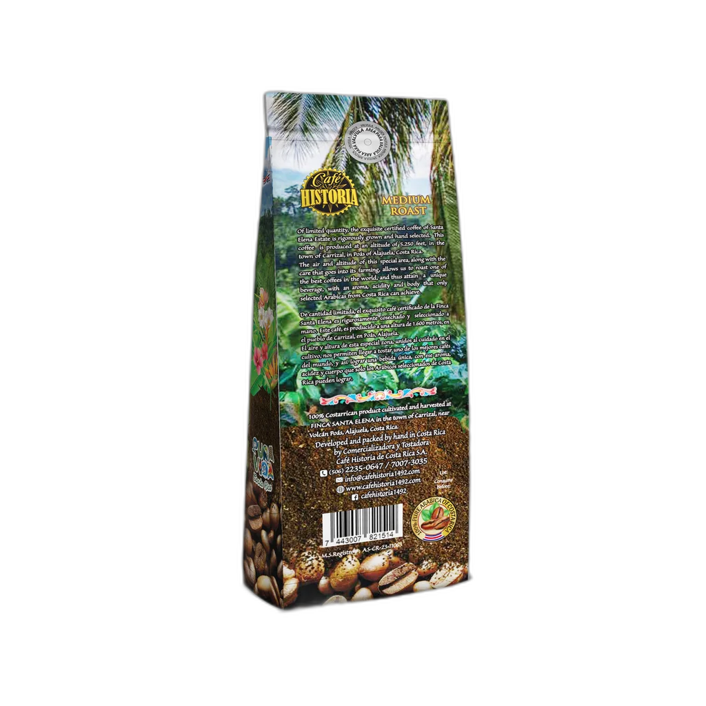 Café Finca Santa Elena Molido - dorso