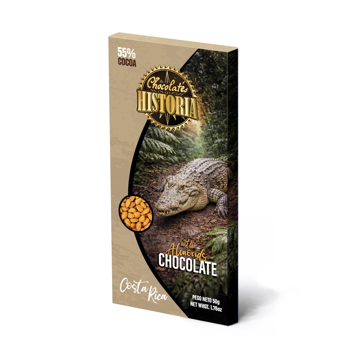 Chocolate Oscuro 55% - Almendras