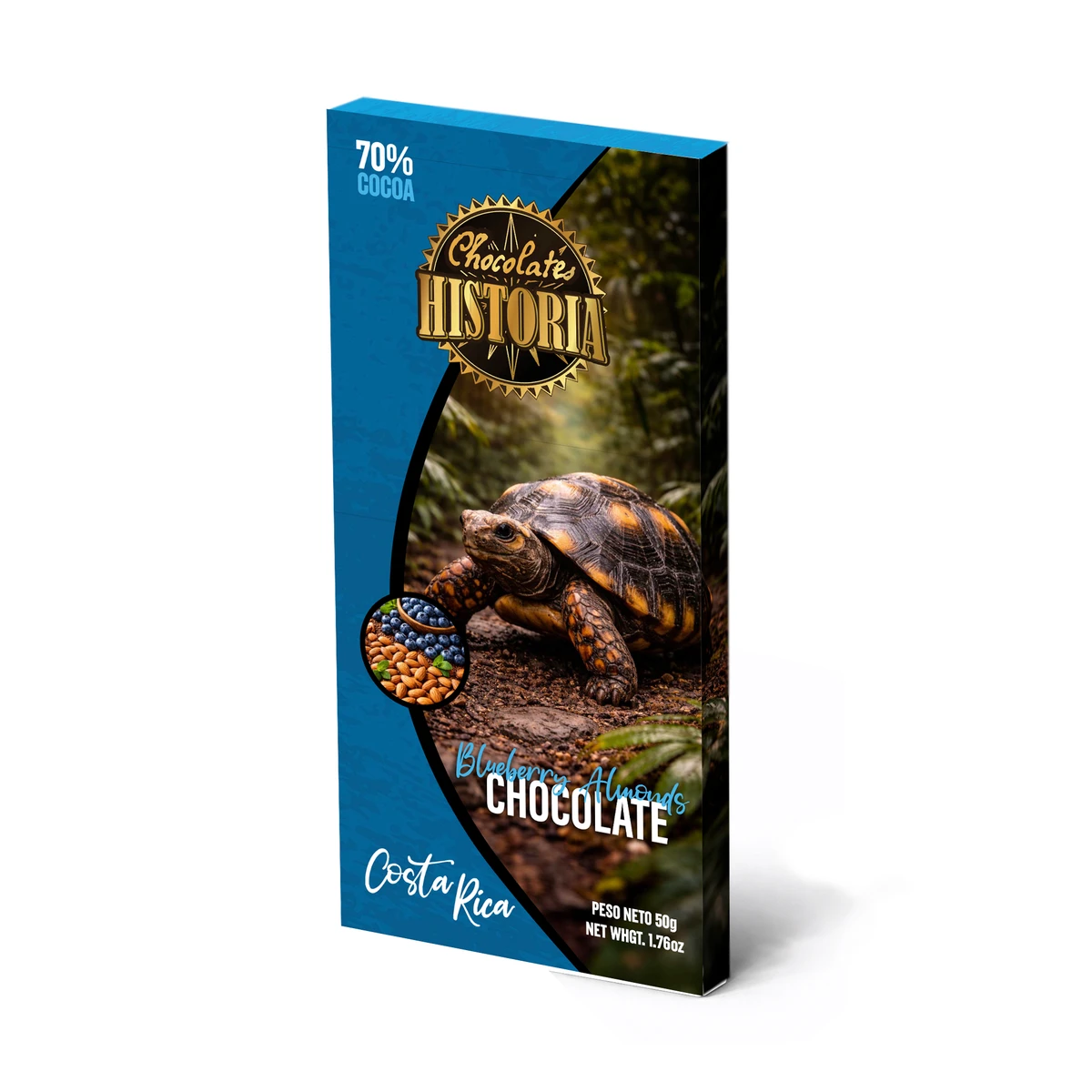 Chocolate Oscuro 70% - Arándano y Almendras